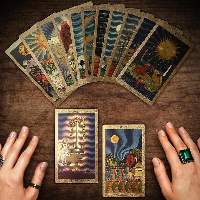 Golden RWS Style Tarot Deck + Bonuses