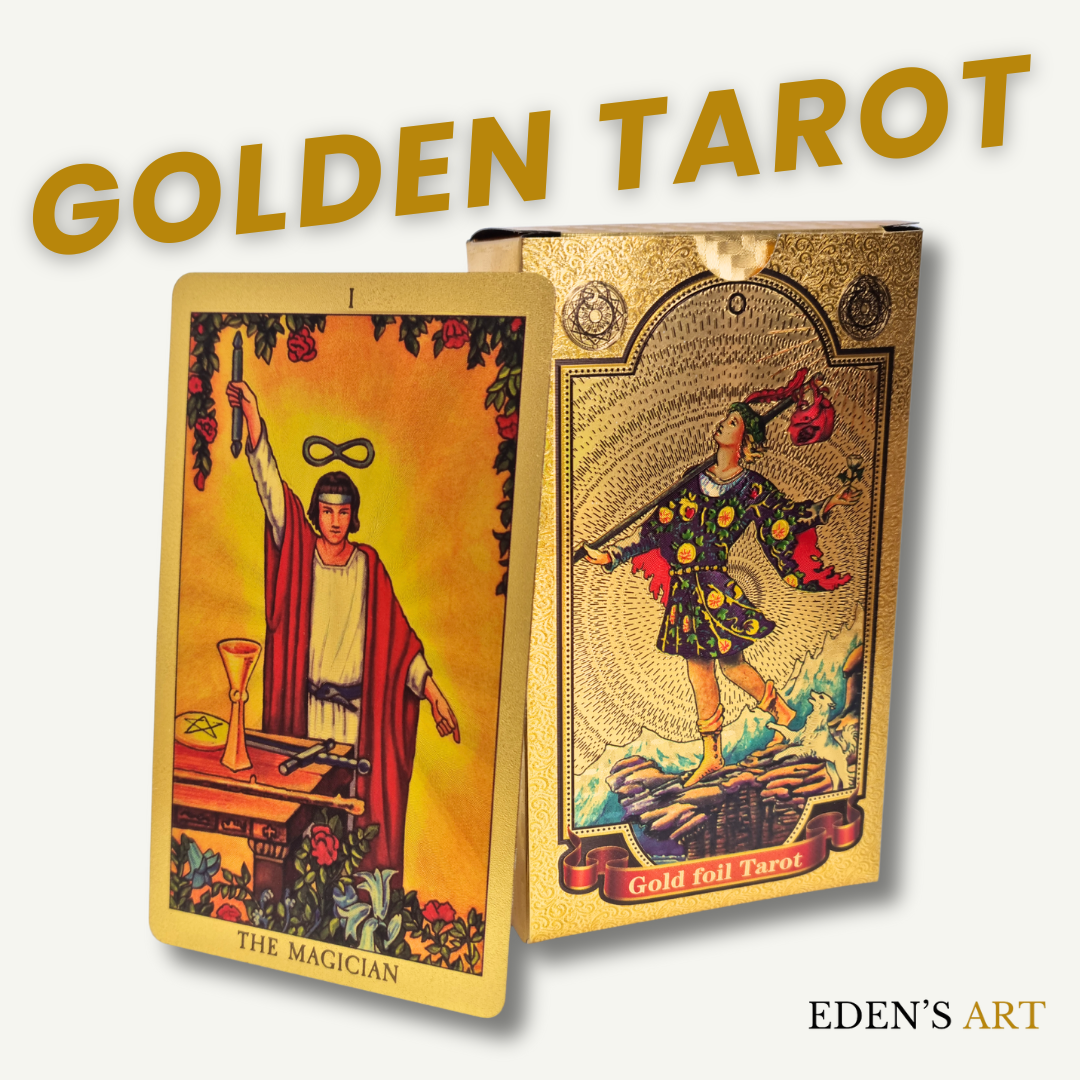 Golden RWS Style Tarot Deck + Bonuses